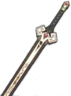 Genshin Impact pedang besi hitam